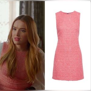 Alice and Olivia pink Tweed dress